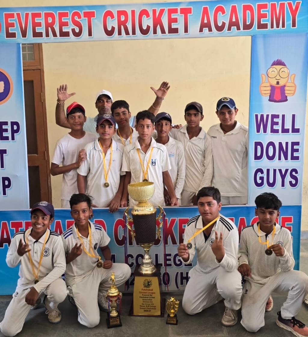 Fatehabad Rising Stars capture the Fatehabad Cricket League Under14 trophy